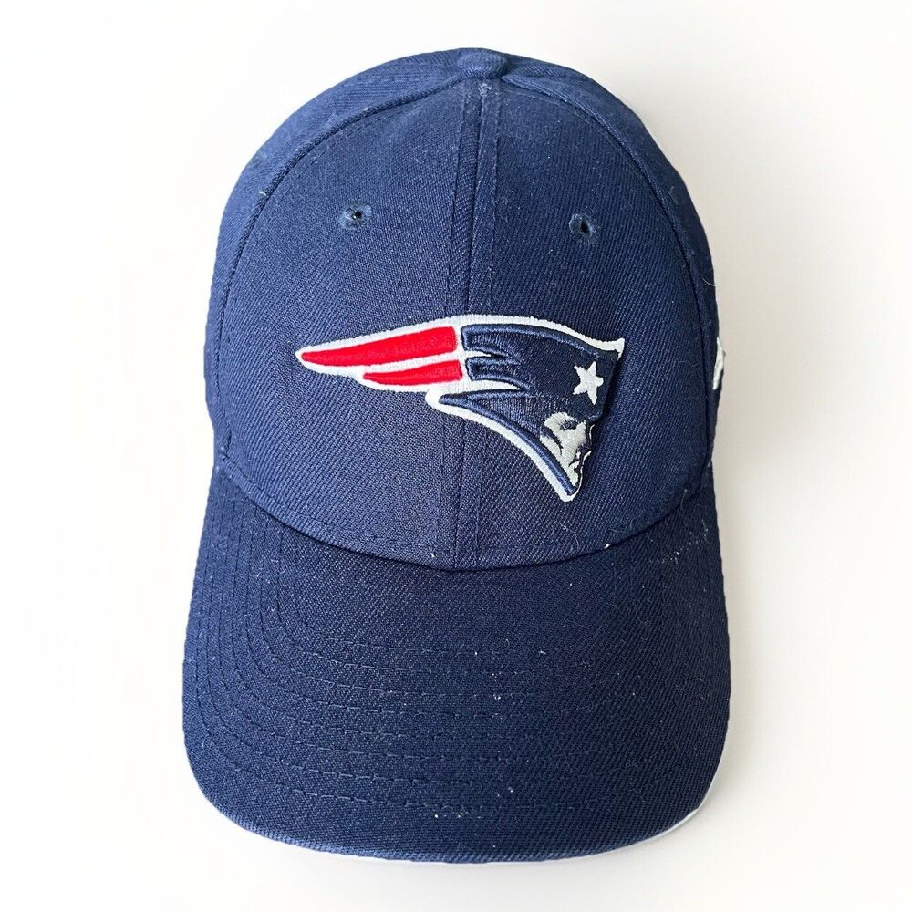 New Era YOUTH Hat NFL New England Patriots Blue Mascot Fitted Baseball Cap